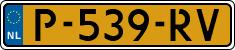 License plate of the Netherlands, Cars