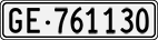 License plate of Switzerland, Cars