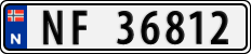 License plate of Norway, Cars