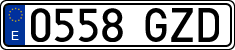 License plates of Spain, Ordinary (2000)