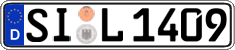 German license plate, Regular plates