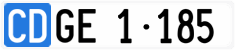 License plate of Switzerland, Diplomatic