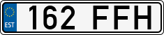 License plate of Estonia, Regular car plates