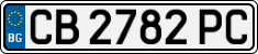 License plate of Bulgaria, Cars