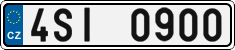 License plate of the Czech Republic, Cars (2001)