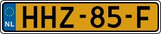License plate of the Netherlands, Cars