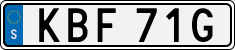 License plate of Sweden, Regular plates