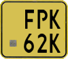 License plate of the Netherlands, Scooters