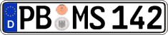 German license plate, Regular plates