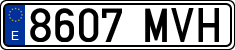 License plates of Spain, Ordinary (2000)