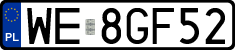 License plates of Poland, Regular car plates