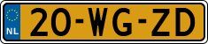 License plate of the Netherlands, Trailers