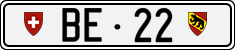 License plate of Switzerland, Cars