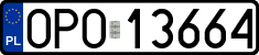 License plates of Poland, Regular car plates