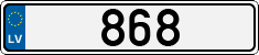 License plate of Latvia, Vanity Plates