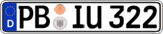 German license plate, Regular plates