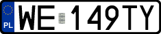 License plates of Poland, Regular car plates