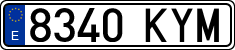 License plates of Spain, Ordinary (2000)