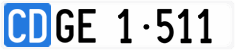 License plate of Switzerland, Diplomatic