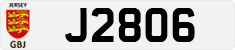 License plate of Jersey, Regular plates (J123456)