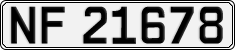 License plate of Norway, Cars