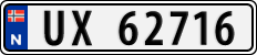 License plate of Norway, Cars
