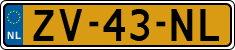 License plate of the Netherlands, Cars