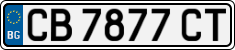 License plate of Bulgaria, Cars