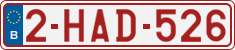 License plate of Belgium, Regular plates (2010)