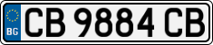 License plate of Bulgaria, Cars