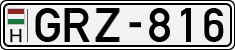 license plates of Hungary, Cars (1990)