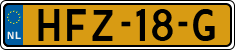 License plate of the Netherlands, Cars
