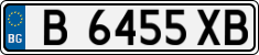 License plate of Bulgaria, Cars