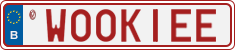 License plate of Belgium, Vanity Plates (2014)