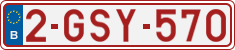 License plate of Belgium, Regular plates (2010)