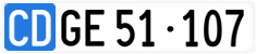 License plate of Switzerland, Diplomatic