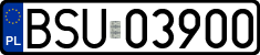License plates of Poland, Regular car plates