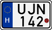 license plates of Hungary, Motorcycles (1990)