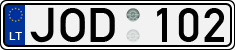 License plate of Lithuania, Cars