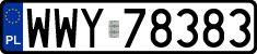 License plates of Poland, Regular car plates