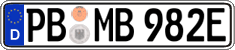 German license plate, Electric vehicles