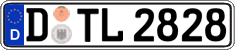 German license plate, Regular plates