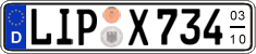 German license plate, Seasonal plates