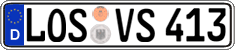 German license plate, Regular plates