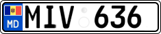License plate of Moldova, Cars (2015)