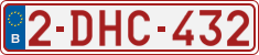 License plate of Belgium, Regular plates (2010)