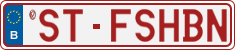 License plate of Belgium, Vanity Plates (2014)