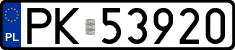 License plates of Poland, Regular car plates