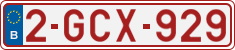 License plate of Belgium, Regular plates (2010)