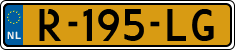 License plate of the Netherlands, Cars